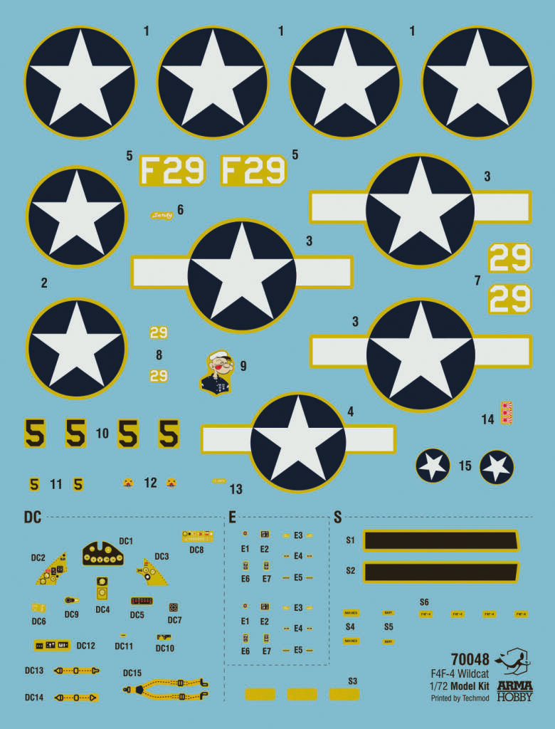 70048 1/72 F4F4 Wildcat Model Kit Plastic Model Kit