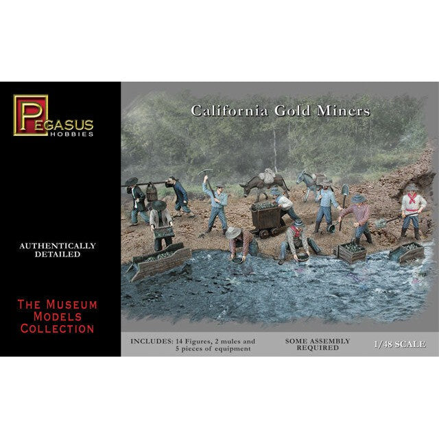 7007 1/48 California Gold Miners 21 piece set