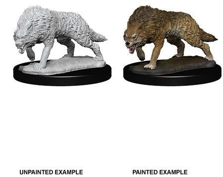 PF Unpainted Miniature Timber Wolves