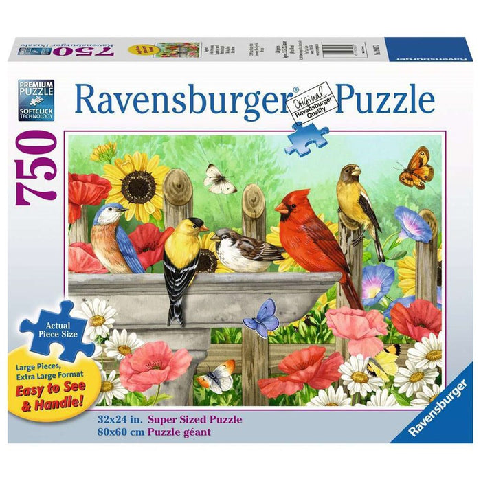 750pc Bathing Birds Large Piece Format