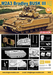 7678 1/72 M2A3 Bradley BUSK III Plastic Model Kit