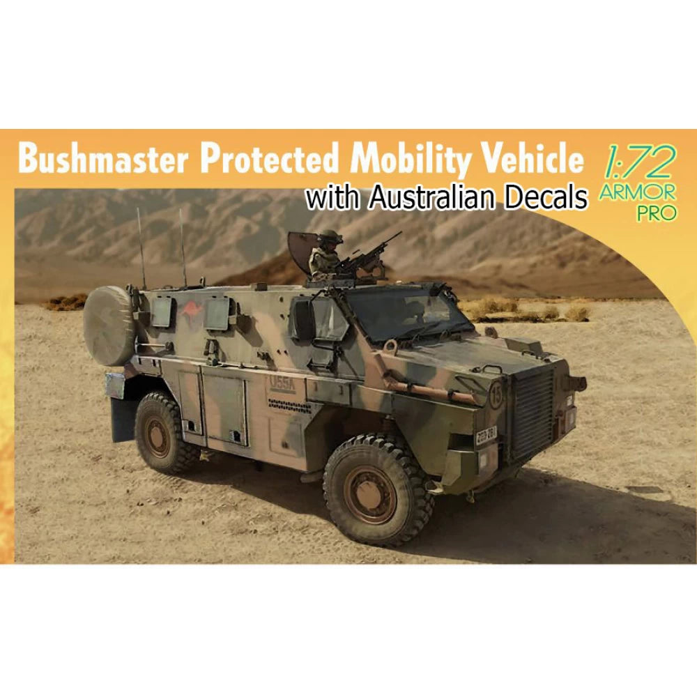 7699 1/72 Bushmaster Protected Mobility Vehicle Plastic Model Kit  Aus Decals