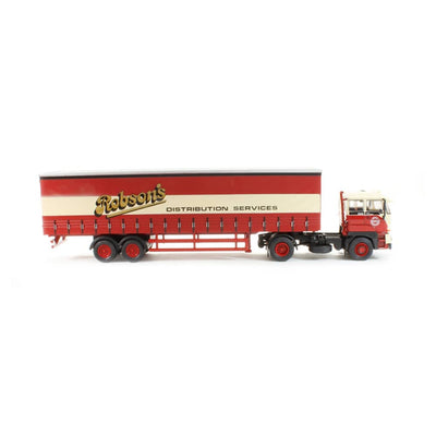 Oxford - 1/76 DAF 2800 40ft Curtainside Robsons