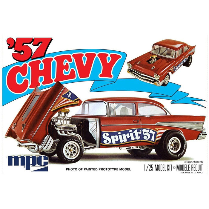904 1/25 1957 Chevy Flip Nose   Spirit of 57   Plastic Model Kit