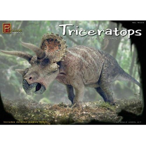 9550 1/24 Triceratops 3 Horned Face Dinosaur