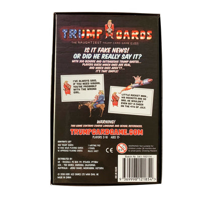 Trump Cards Game Adult Version
