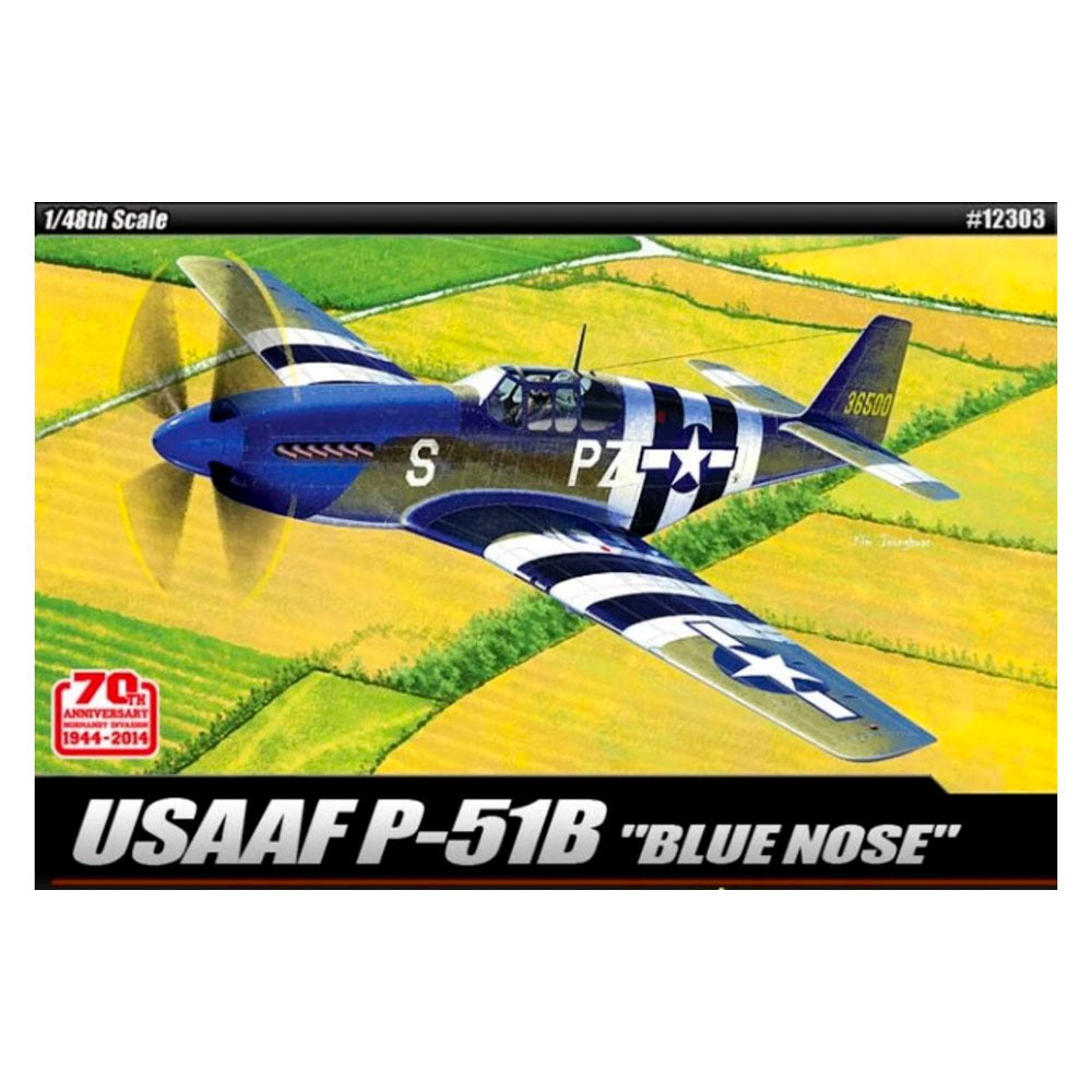 Academy - 1/48 USAAF P51B Blue Nose 70th Anniv.