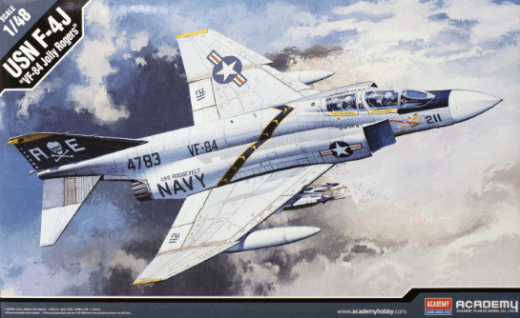 Academy - Academy 12305 1/48 F-4J "VF-84 Jolly Rogers" Phantom II Plastic Model Kit