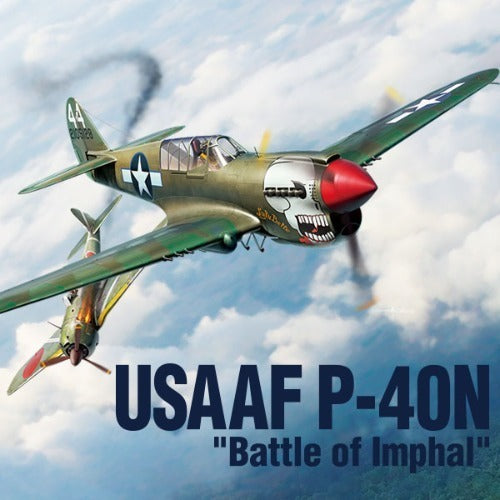 12341 1/48 USAAF P40N Warhawk Battle of Imphal Plastic Model Kit with Australian Decals