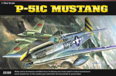 12441 1/72 P51C Mustang Plastic Model Kit