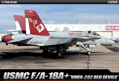 12520 1/72 USMC F/A 18A+ VMFA232 Red Devils Le Plastic Model Kit with Australian Decals