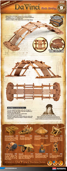 18153 Davinci Arch Bridge Plastic Model Kit
