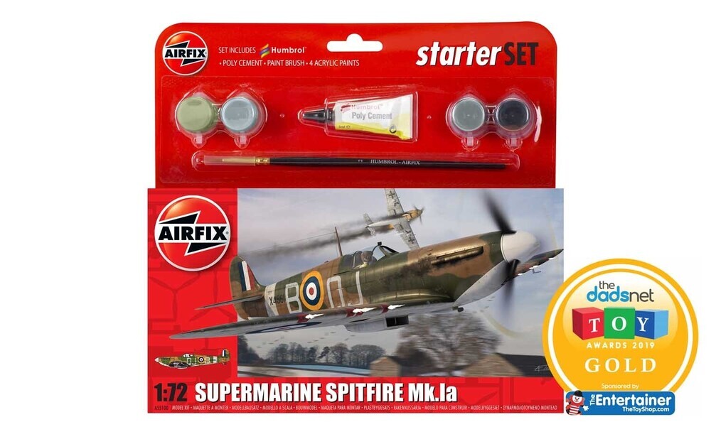 Airfix - 1:72 Supermarine Spitfire Mk.Ia Starter Set