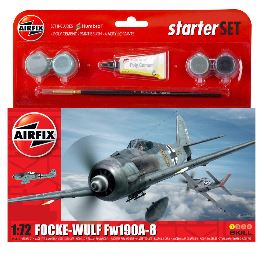 Airfix - 1:72 Focke-Wulf Fw190A-8 Starter Set