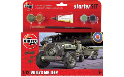 1/72 Willys MB Jeep  Starter Set