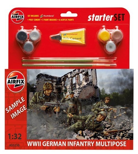 Airfix - 1:32 Multipose WWII German Infantry Figures Starter Set