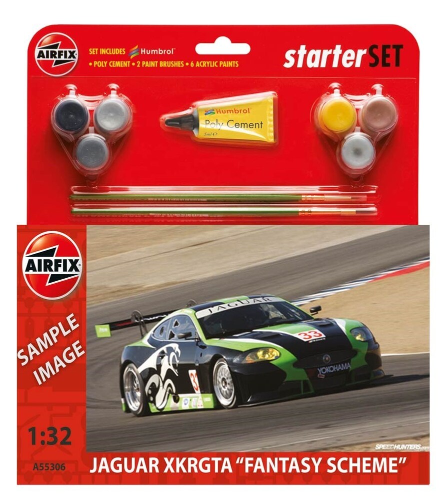 Airfix - 1:32 Jaguar XKR GT3 "Fantasy Scheme" Starter Set