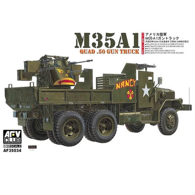 AF35034 1/35 M35A1 Gun Truck Vietnam War Plastic Model Kit