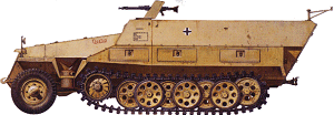 AF35063 1/35 German Sd.Kfz. 25 Ausf.D HalfTrack Plastic Model Kit