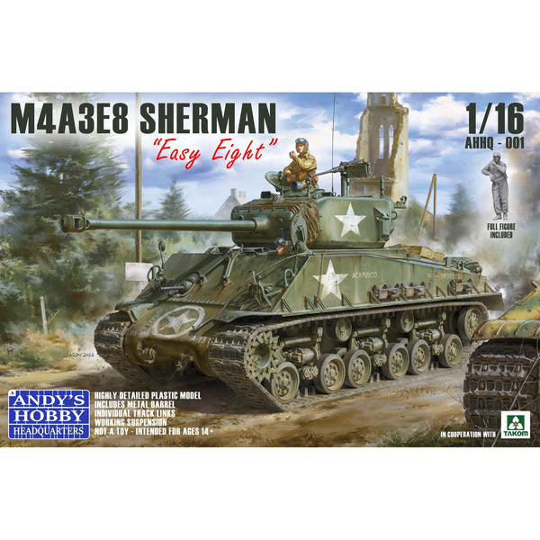 1/16 M4A3E8 Sherman &quot;Easy Eight&quot; with Figure