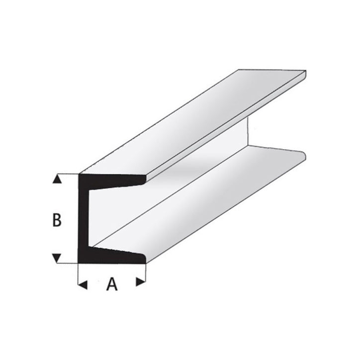 Albion Alloys - Albion UC1 Brass U Channel 1.0 x 1.0 x 1.0 x 305mm
