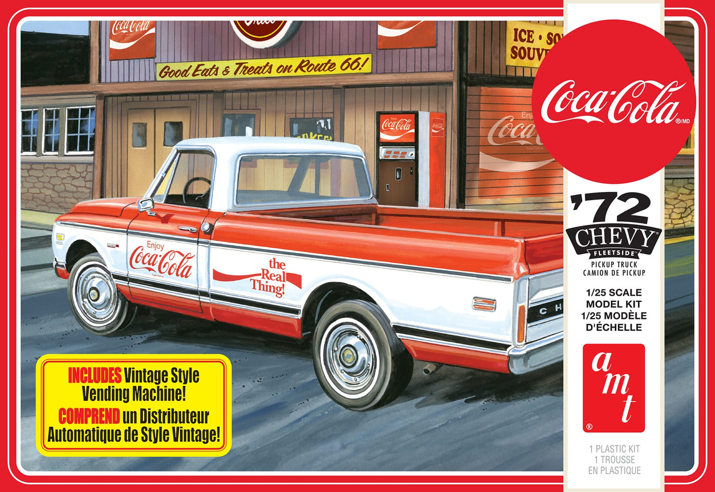 1/25 1972 Chevy Pickup w/Vending Machine and Crates CocaCola 2T Plastic Model Kit