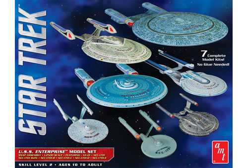 AMT - AMT 954 1/2500 Star Trek U.S.S. Enterprise Box Set - Snap Plastic Model Kit