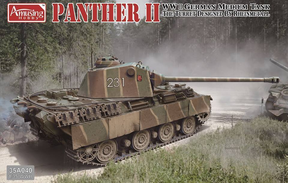 35A040 1/35 PANTHER II the turret designed by Rheinmetall Plastic Model Kit