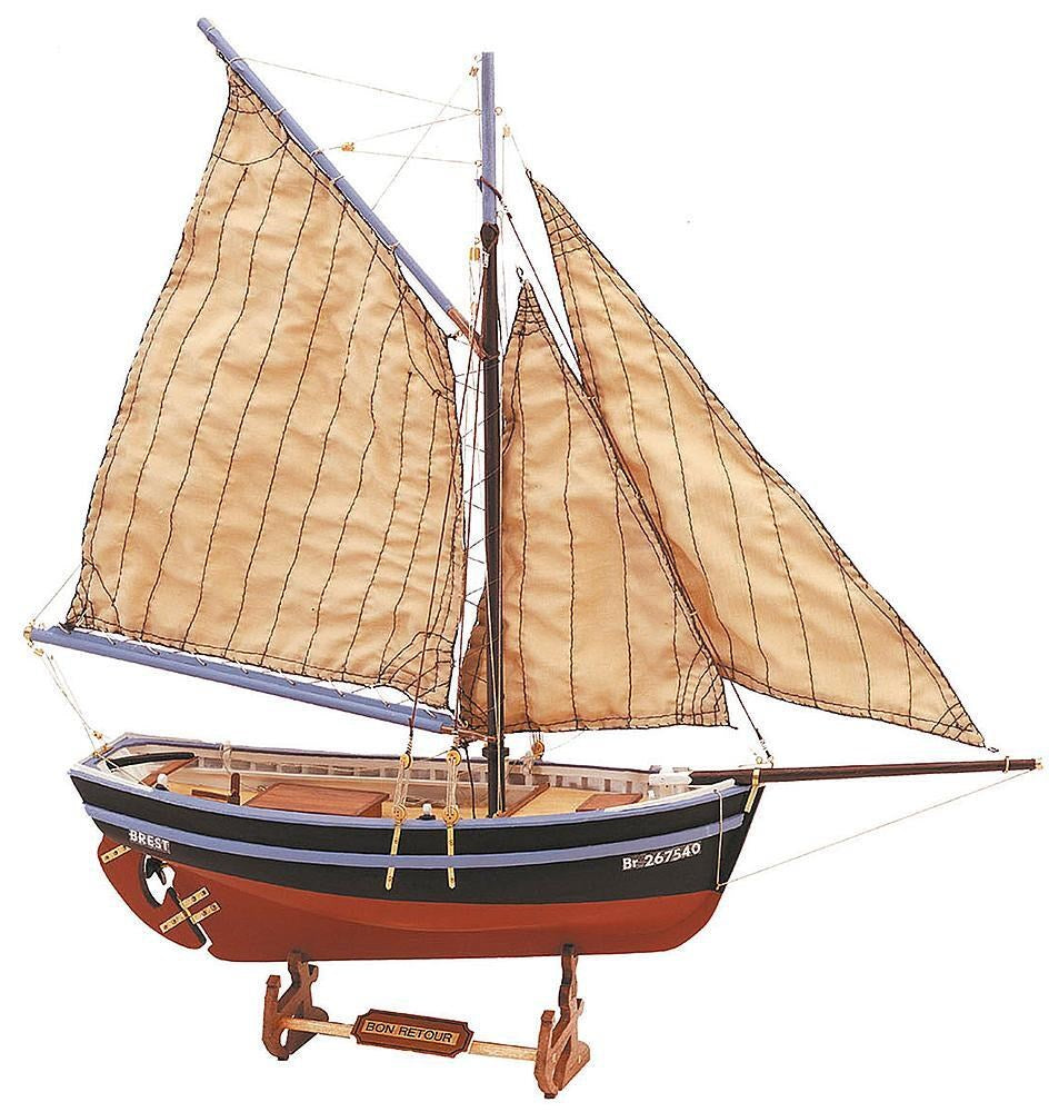 19007 1/25 Bon Retour Fishing Boat Wooden Ship Model