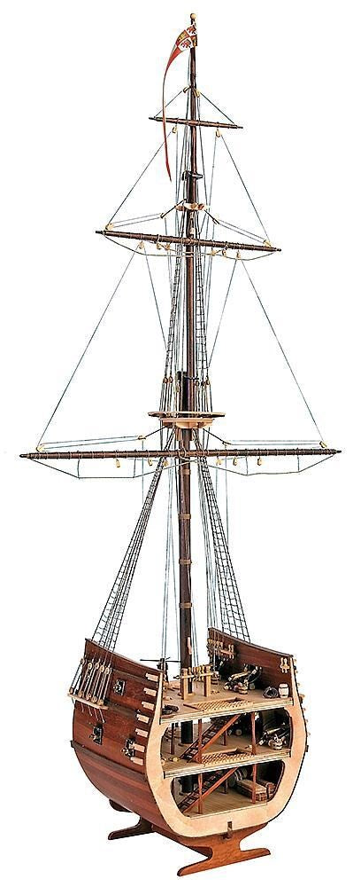 20403 1/50 San Francisco Open Cross Section Wooden Ship Model