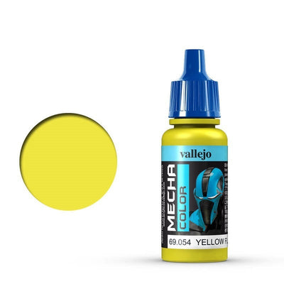 Vallejo - Vallejo 69054 Mecha Colour Yellow Fluorescent 17ml Acrylic Airbrush Paint