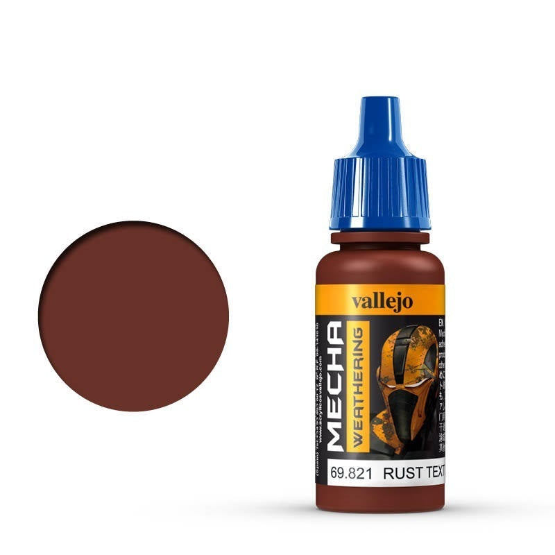 Vallejo - Vallejo 69821 Mecha Colour Rust Texture (Matt) 17ml Acrylic Paint