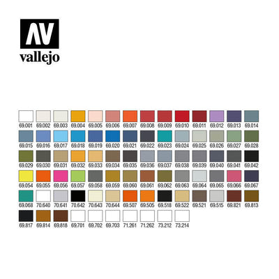Vallejo - Vallejo 69990 Mecha Colour Case 80 Colour Acrylic Paint Set