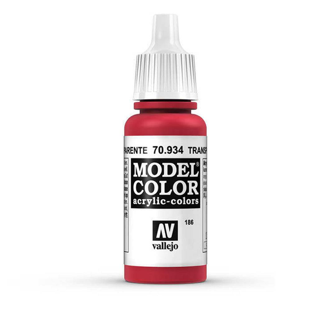 Vallejo - Vallejo 70934 Model Colour Transparent Red 17 ml Acrylic Paint