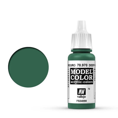 Vallejo - Vallejo 70970 Model Colour Deep Green 17 ml Acrylic Paint