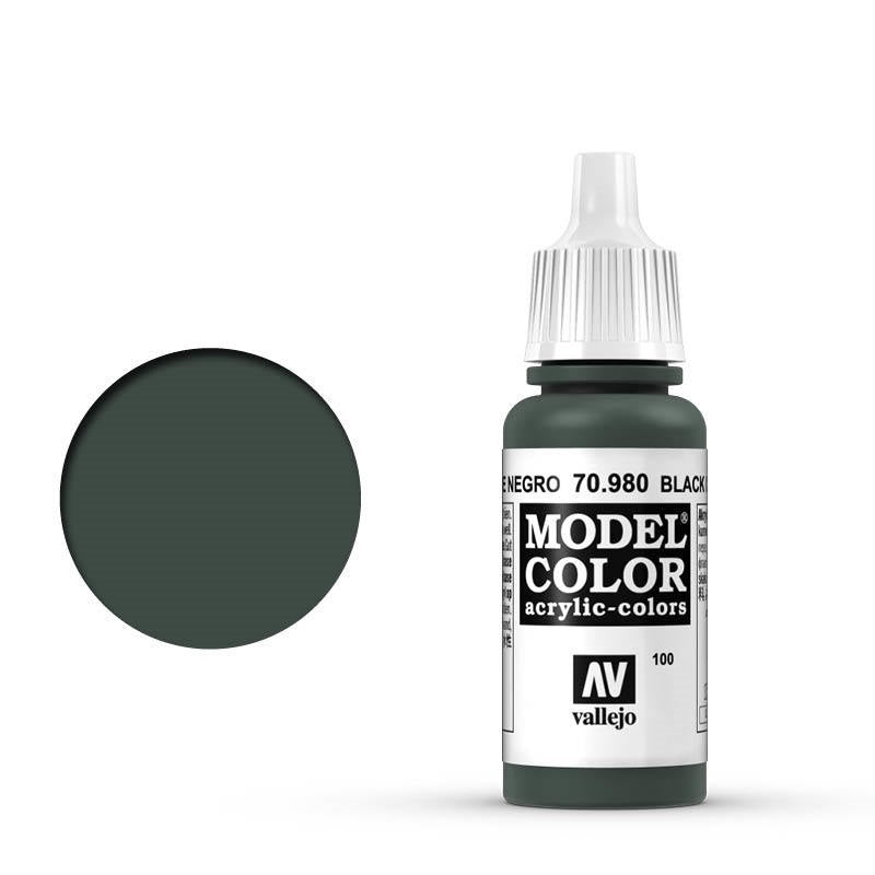 Vallejo - Vallejo 70980 Model Colour Black Green 17 ml Acrylic Paint
