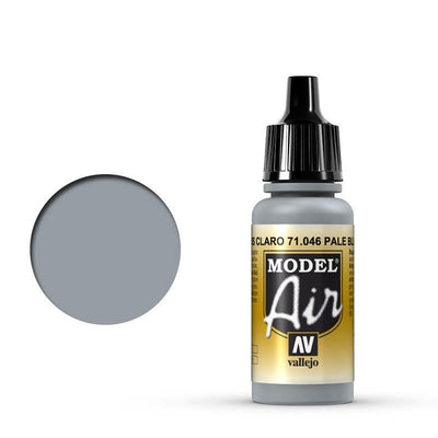Vallejo - Vallejo 71046 Model Air Pale Blue Gray 17 ml Acrylic Airbrush Paint