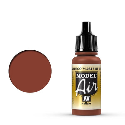 Vallejo - Vallejo 71084 Model Air Fire Red 17 ml Acrylic Airbrush Paint