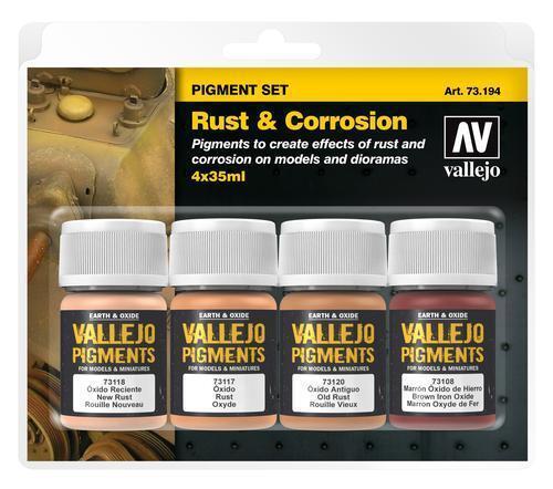 Vallejo - Vallejo 73194 Pigments Set Rust & Corrosion 4 x 35ml