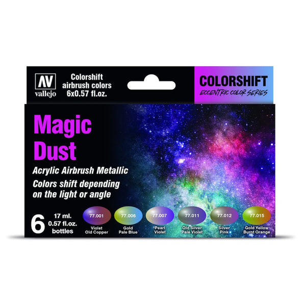 image1_77090 Eccentric Colorshift Magic Dust (6 Colour Set) Acrylic Airbrush Paint
