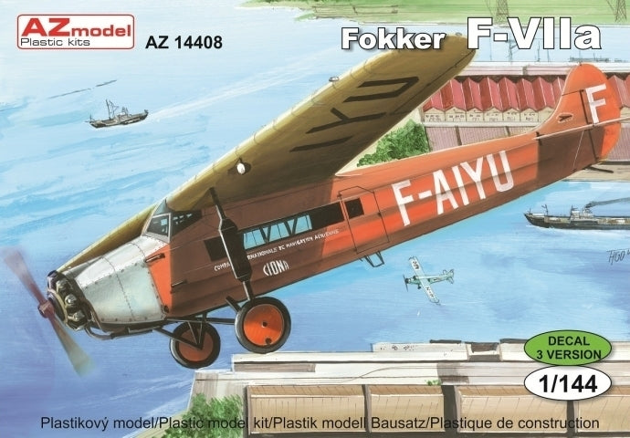 AZ14408 1/144 Fokker FVIIa Plastic Model Kit