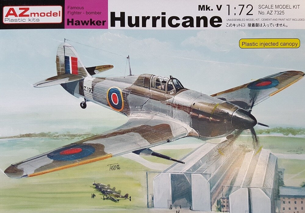 AZ7325 1/72 Hawker Hurricane Mk.V Plastic Model Kit
