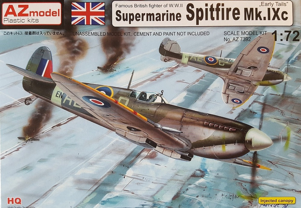 AZ7392 1/72 Spitfire Mk.IXC Early Plastic Model Kit