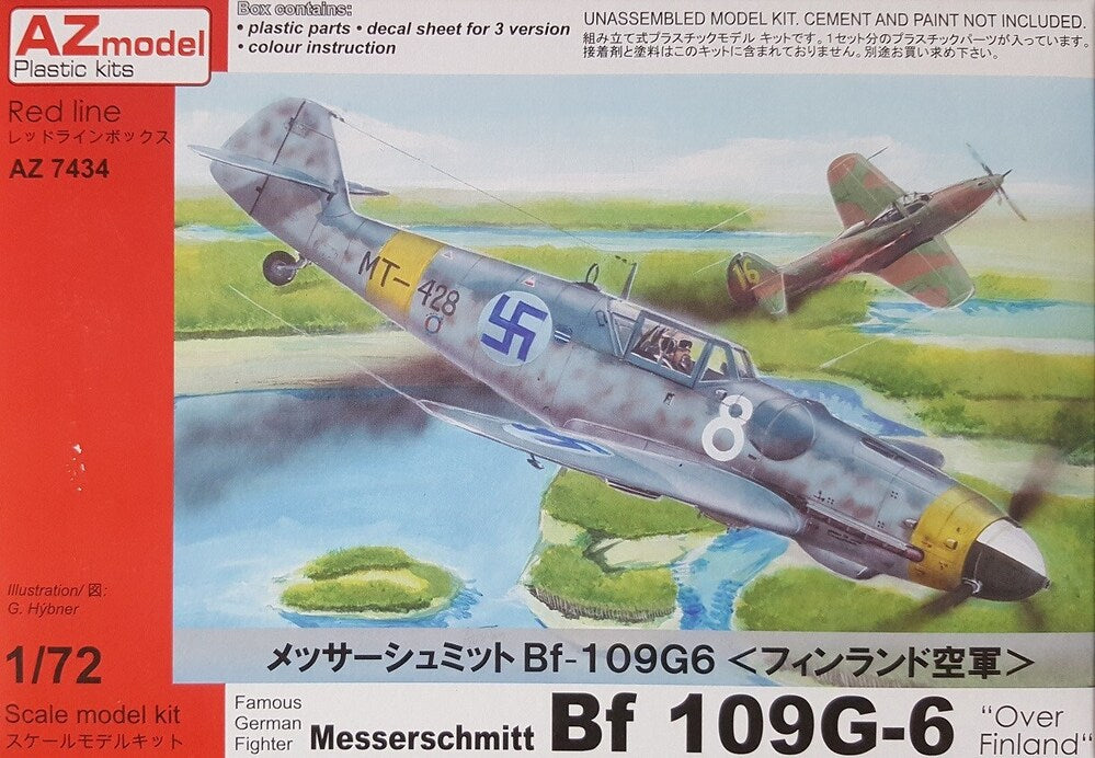 AZ7434 1/72 Bf 109G6 Finland Plastic Model Kit