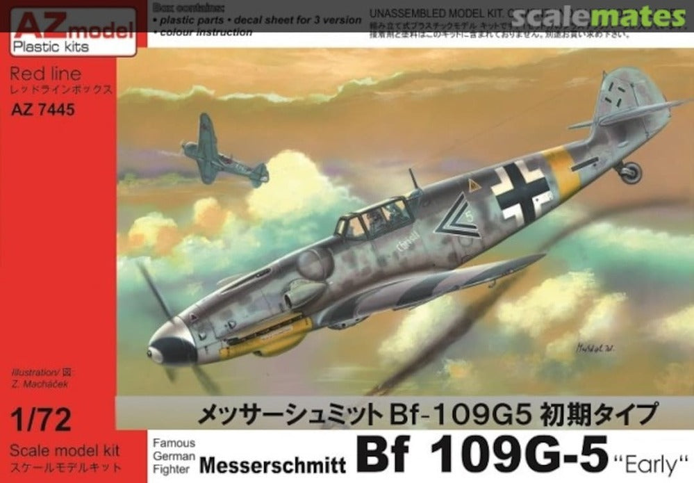 AZ7445 1/72 Bf 109G5 Early Plastic Model Kit