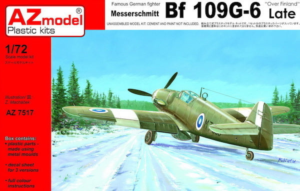 AZ7517 1/72 Bf 109G6 Finland Plastic Model Kit