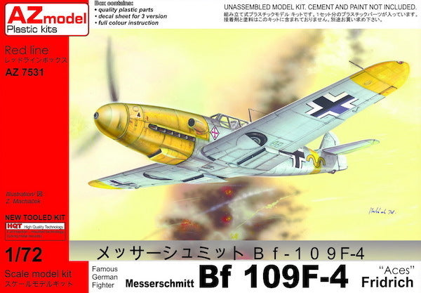 AZ7531 1/72 Bf 109F4 Aces Plastic Model Kit