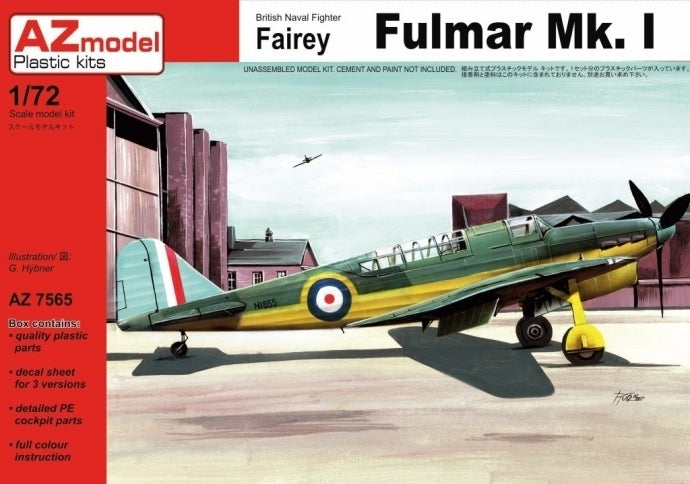 AZ7565 1/72 Fairey Fulmar Mk. I Plastic Model Kit