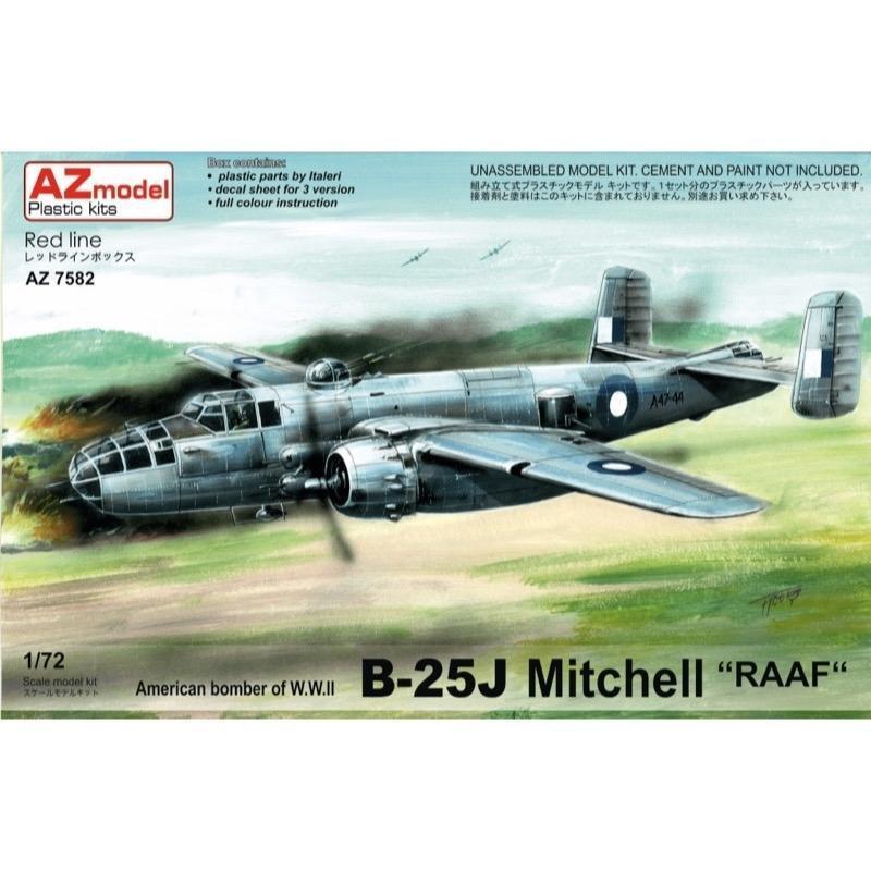 AZ7582 1/72 B25J Mitchell RAAF ex.Italeri Plastic Model Kit