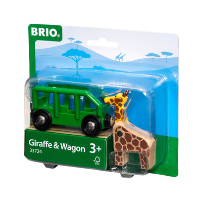 Giraffe and Wagon 2 pcs